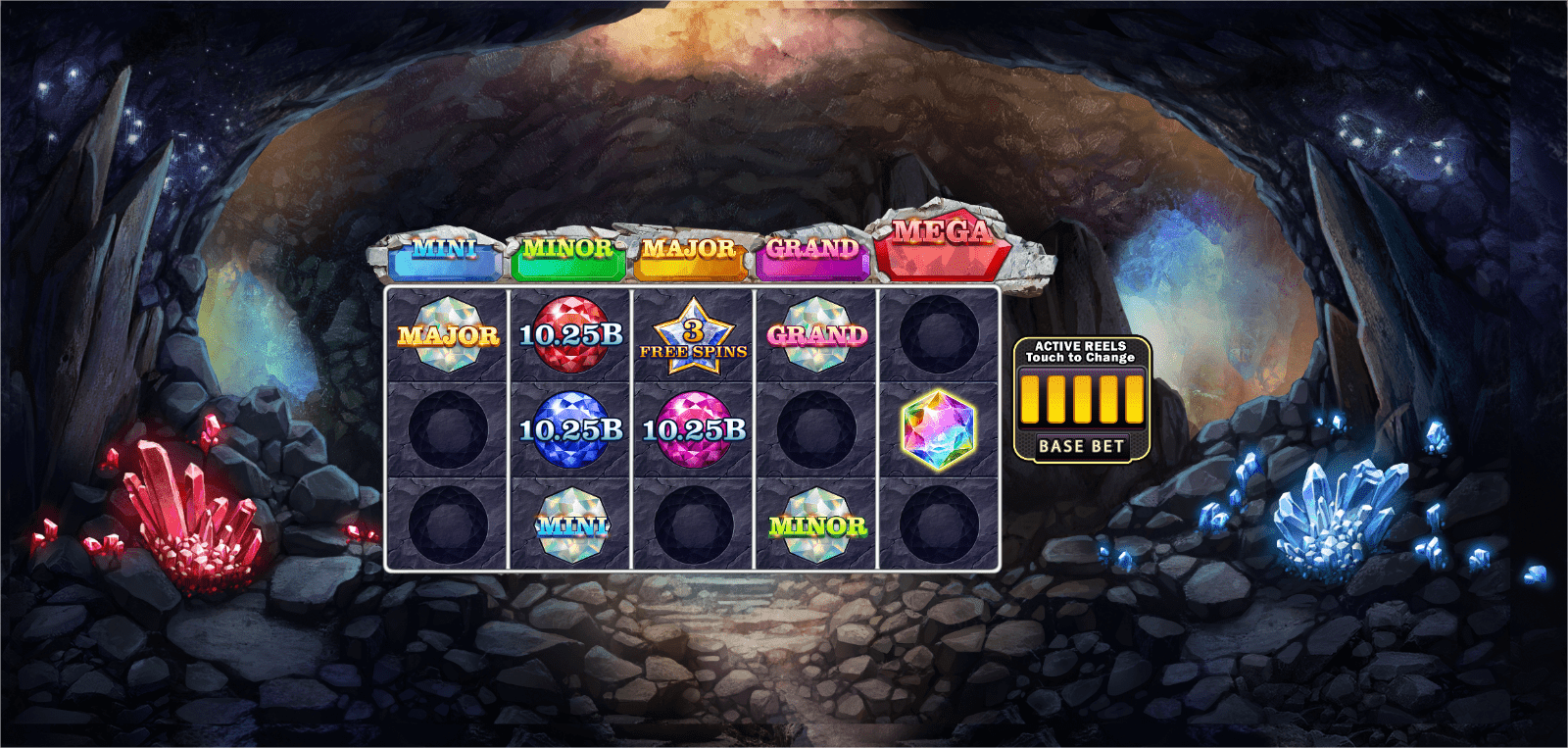 Jewel Cavern — slot gameplay